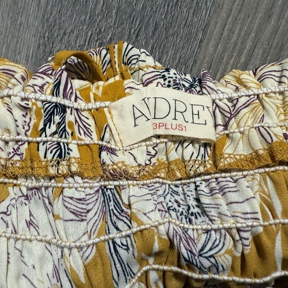 Vibrant Yellow and White Smocked Crop Camisole tube top summer lightweight - Picture 3 of 5